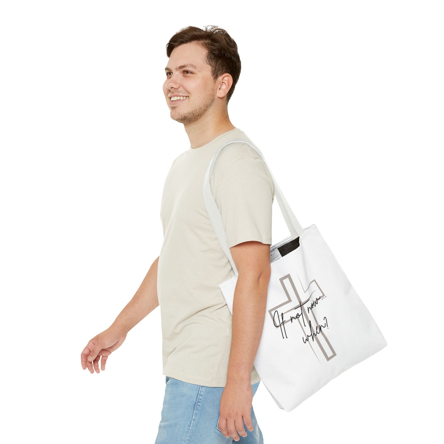 Christian tote bag, Inspirational quote bag, Religious gift, Multi-size tote bag, Christian accessories