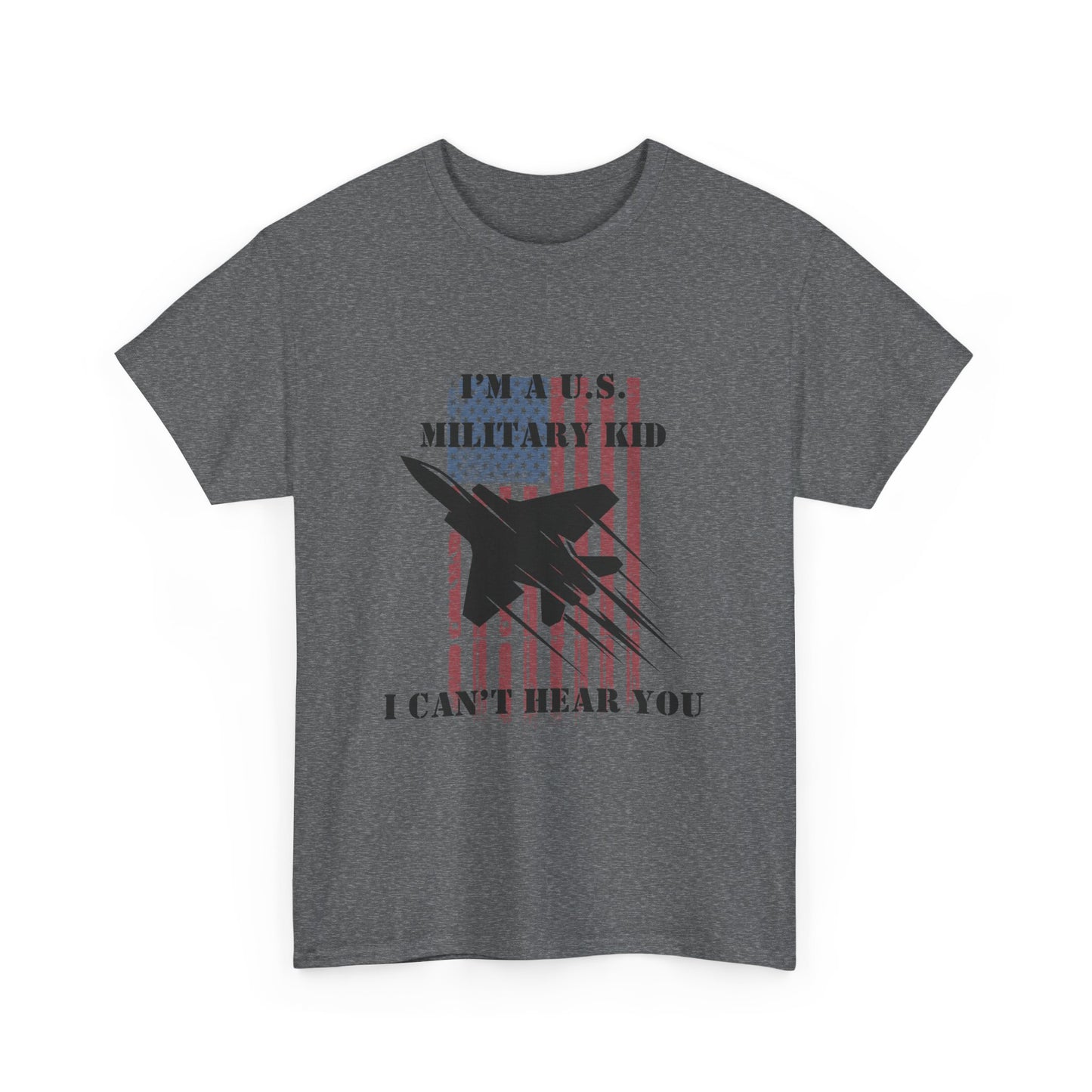 Military Kid Tee, Unisex Cotton T-Shirt, USA Proud Shirt, Gift for Military Families, Patriotic Wear, Comfortable Everyday Wear