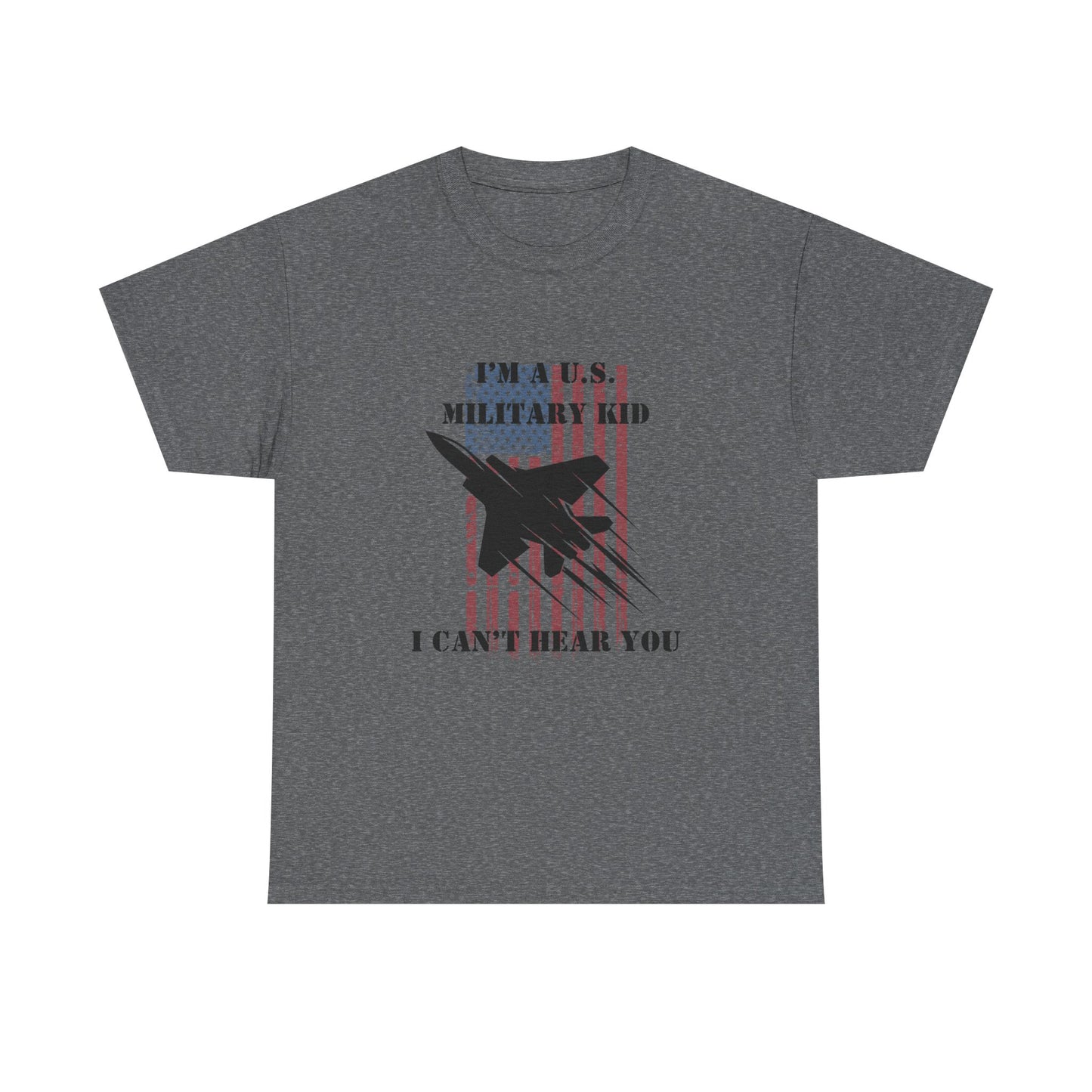 Military Kid Tee, Unisex Cotton T-Shirt, USA Proud Shirt, Gift for Military Families, Patriotic Wear, Comfortable Everyday Wear
