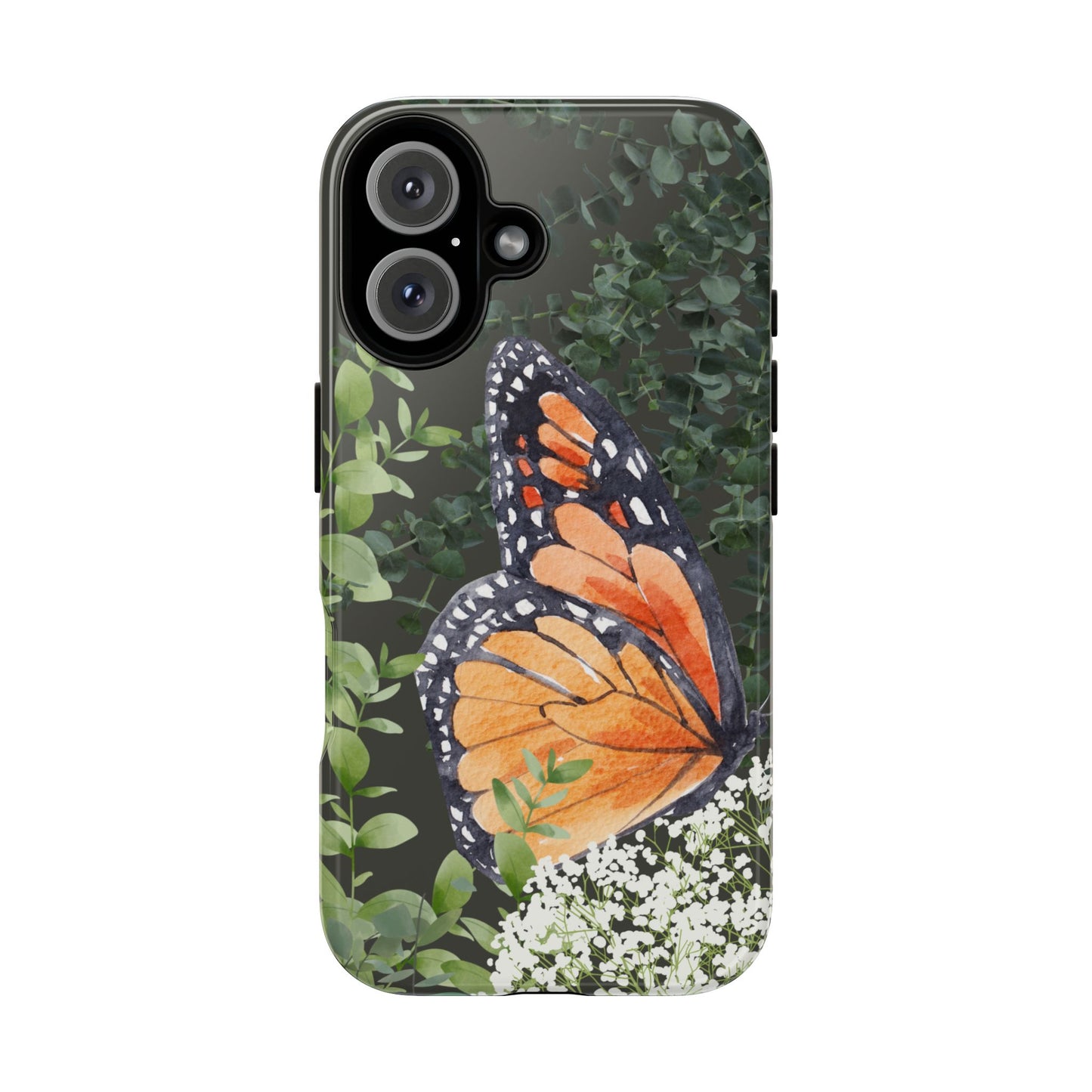 Renewed in Grace-Butterfly iPhone 16 Case, Nature Lover's Gift, Tough Cases for Protection, Stylish Phone Accessories, Unique Floral Design