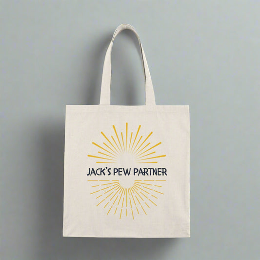 "Brave Like David" Pew Partner- Personalize- Tote Bag for Church