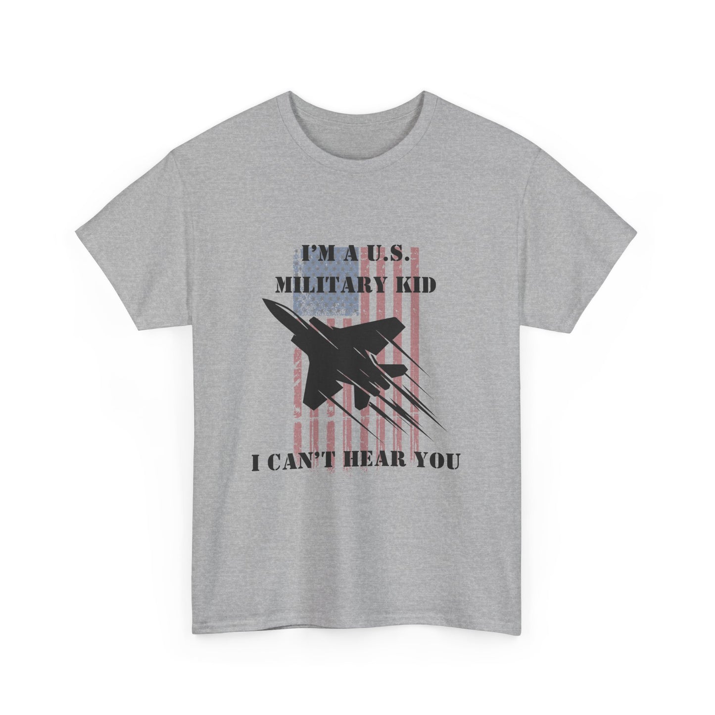 Military Kid Tee, Unisex Cotton T-Shirt, USA Proud Shirt, Gift for Military Families, Patriotic Wear, Comfortable Everyday Wear
