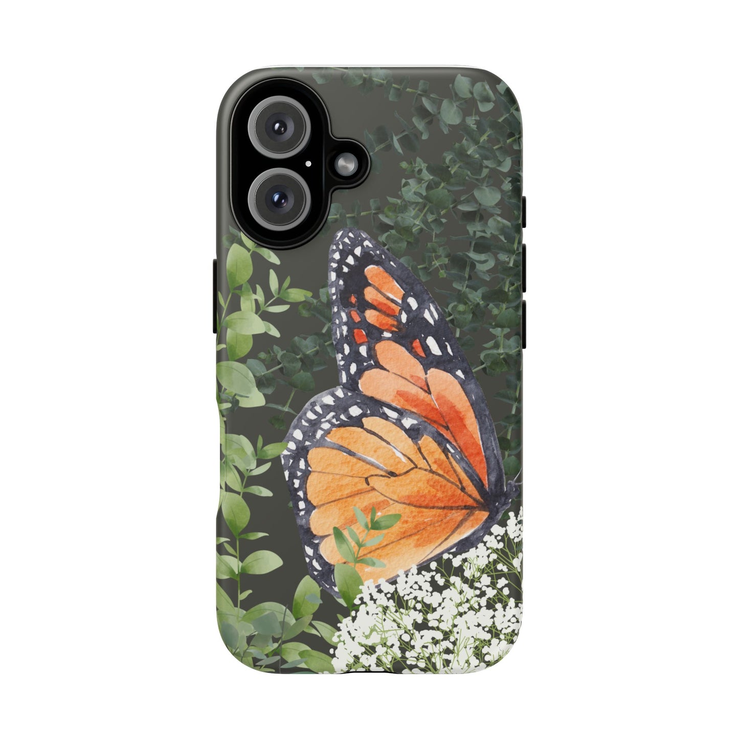 Renewed in Grace-Butterfly iPhone 16 Case, Nature Lover's Gift, Tough Cases for Protection, Stylish Phone Accessories, Unique Floral Design