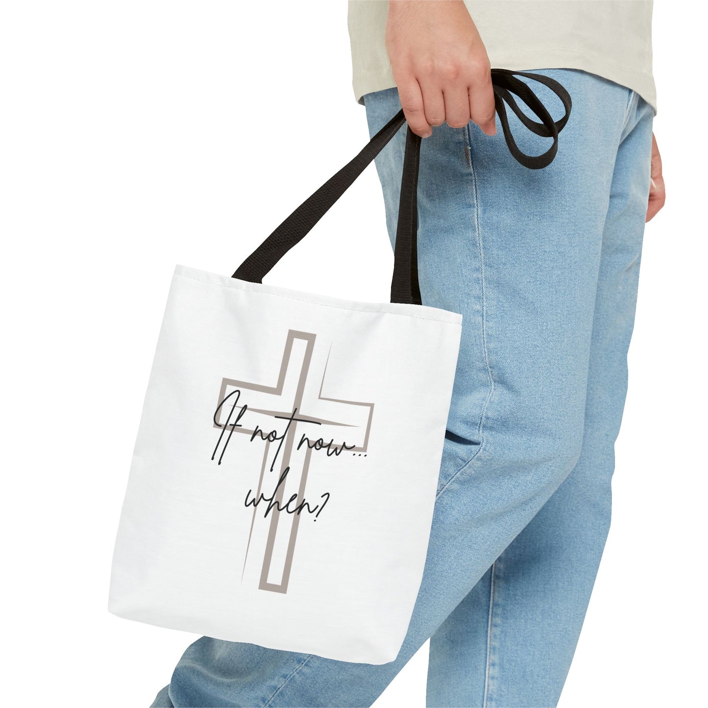 Christian tote bag, Inspirational quote bag, Religious gift, Multi-size tote bag, Christian accessories
