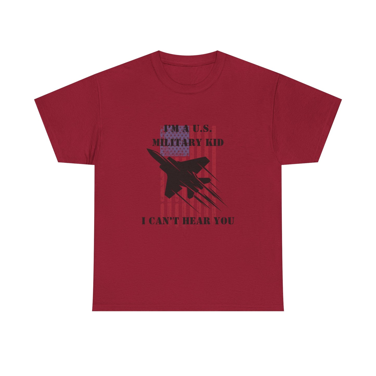 Military Kid Tee, Unisex Cotton T-Shirt, USA Proud Shirt, Gift for Military Families, Patriotic Wear, Comfortable Everyday Wear