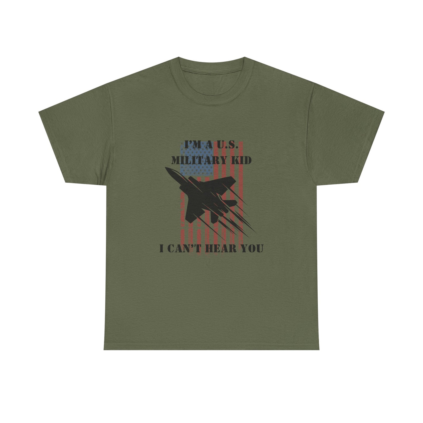 Military Kid Tee, Unisex Cotton T-Shirt, USA Proud Shirt, Gift for Military Families, Patriotic Wear, Comfortable Everyday Wear