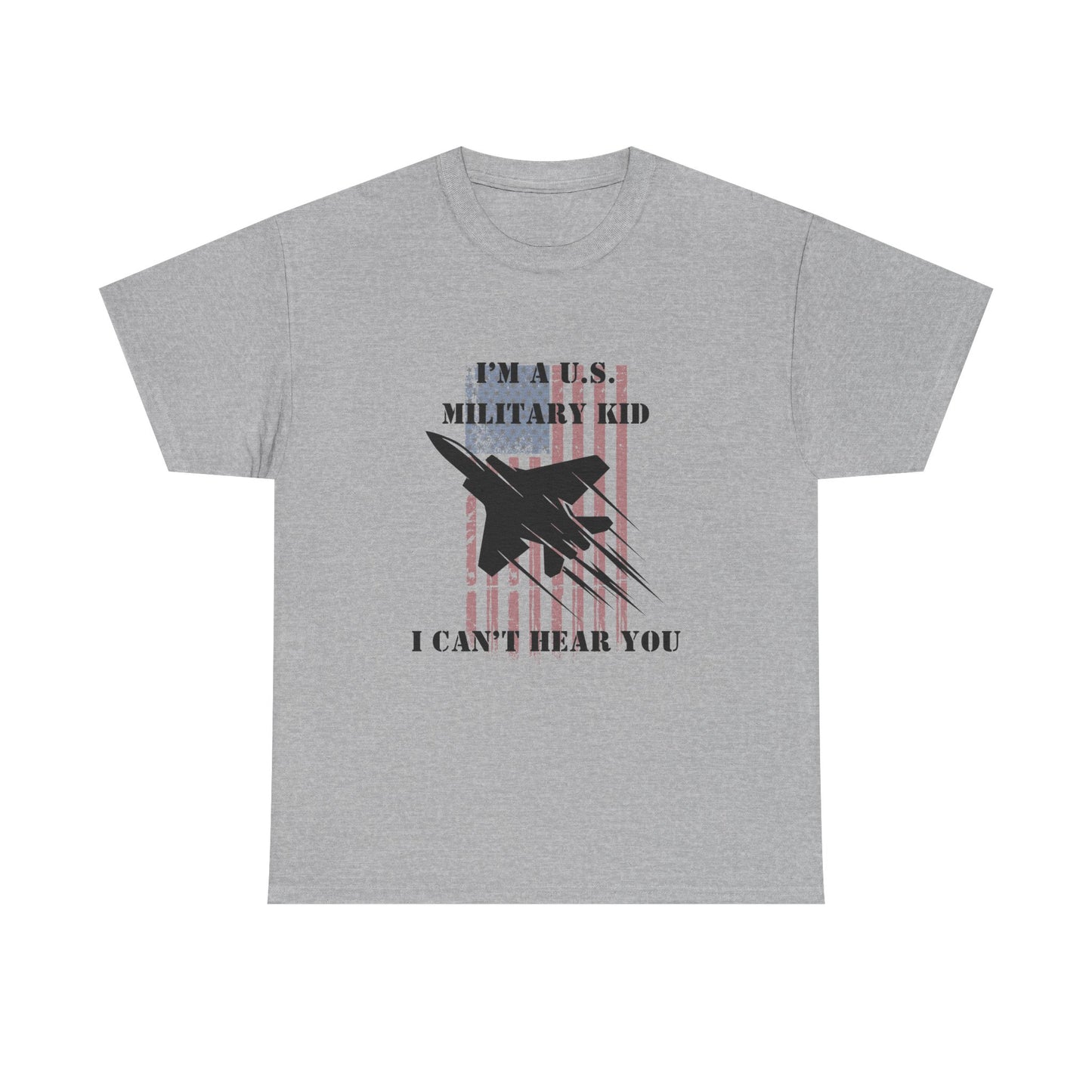 Military Kid Tee, Unisex Cotton T-Shirt, USA Proud Shirt, Gift for Military Families, Patriotic Wear, Comfortable Everyday Wear