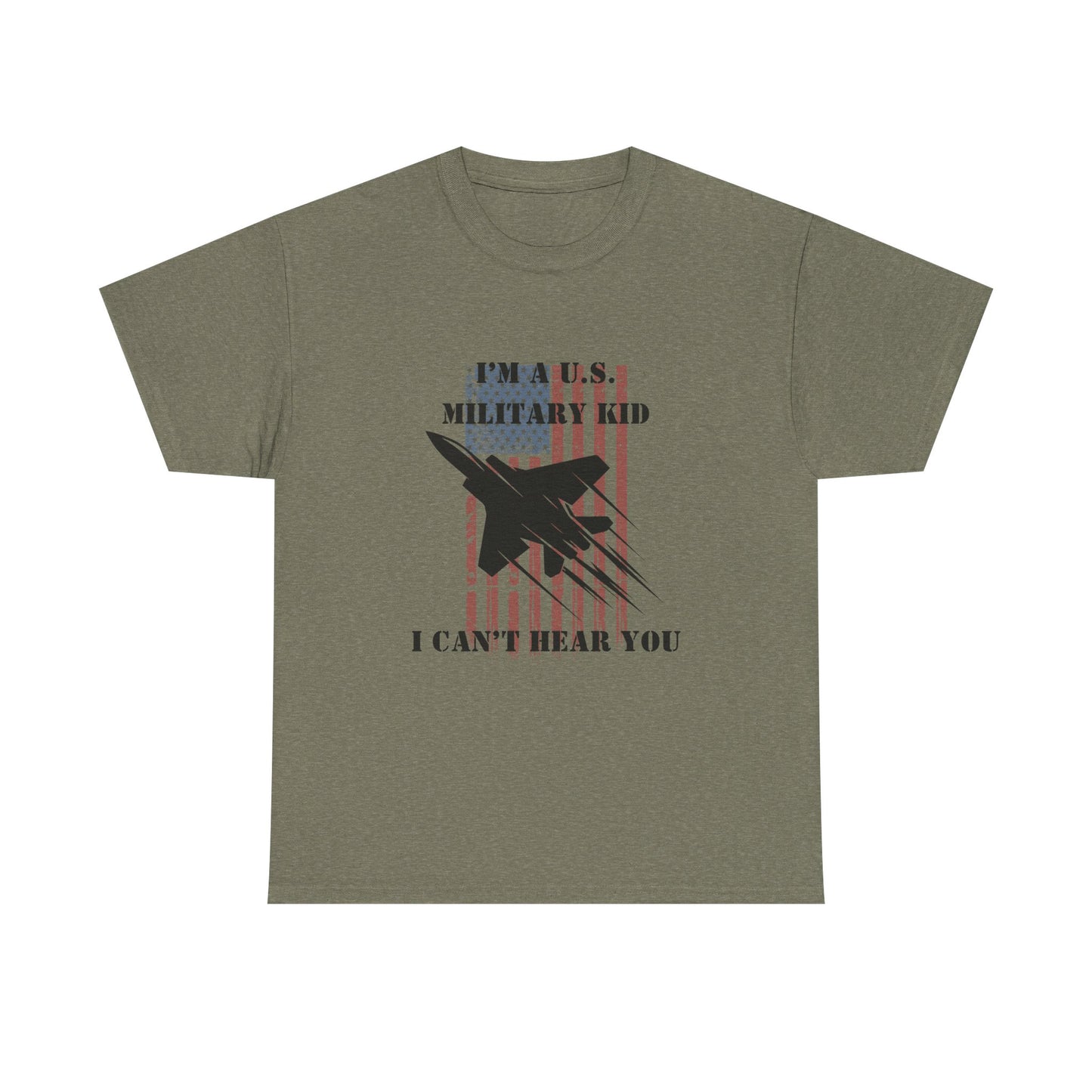 Military Kid Tee, Unisex Cotton T-Shirt, USA Proud Shirt, Gift for Military Families, Patriotic Wear, Comfortable Everyday Wear