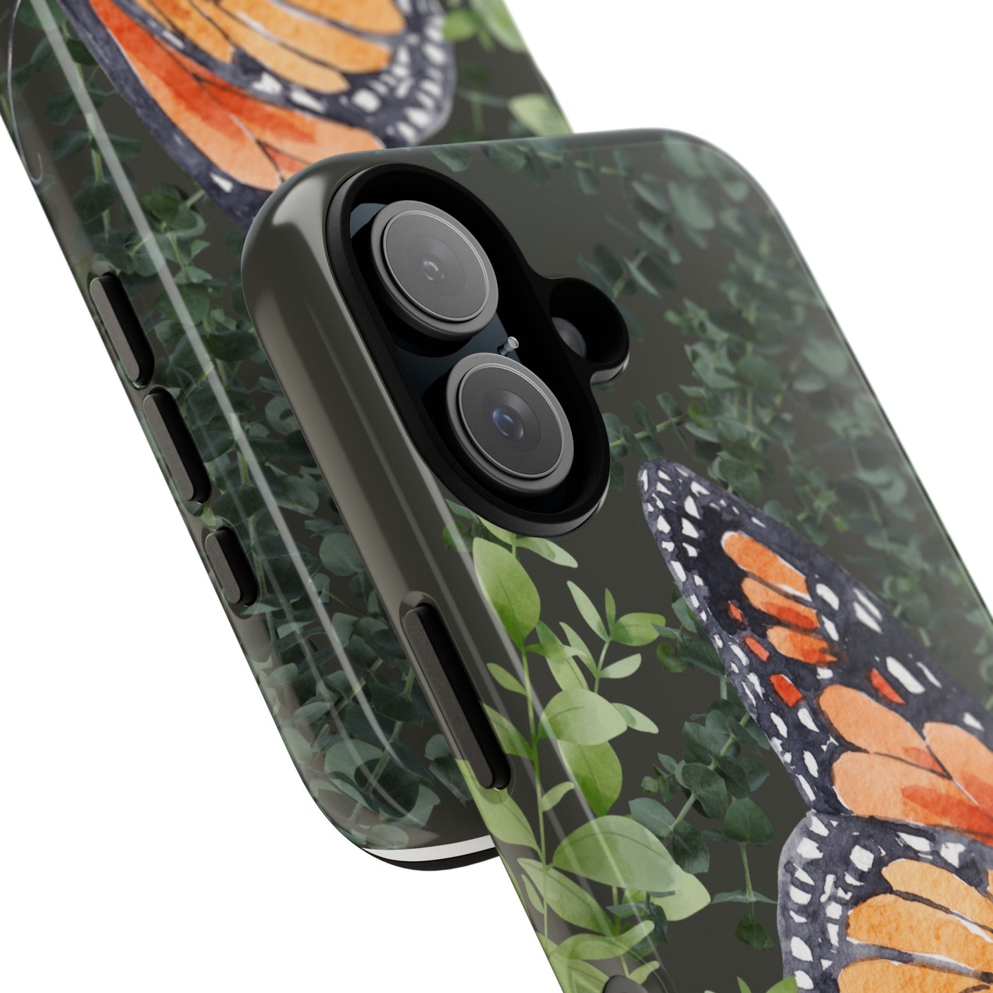 Renewed in Grace-Butterfly iPhone 16 Case, Nature Lover's Gift, Tough Cases for Protection, Stylish Phone Accessories, Unique Floral Design