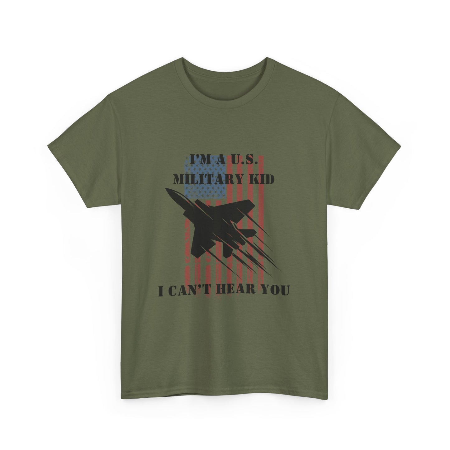 Military Kid Tee, Unisex Cotton T-Shirt, USA Proud Shirt, Gift for Military Families, Patriotic Wear, Comfortable Everyday Wear