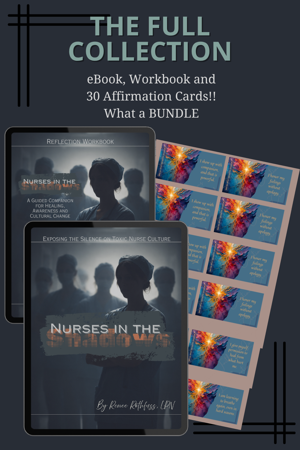 Nurses in the Shadows Full Collection | Ebook, Workbook, Affirmation Cards