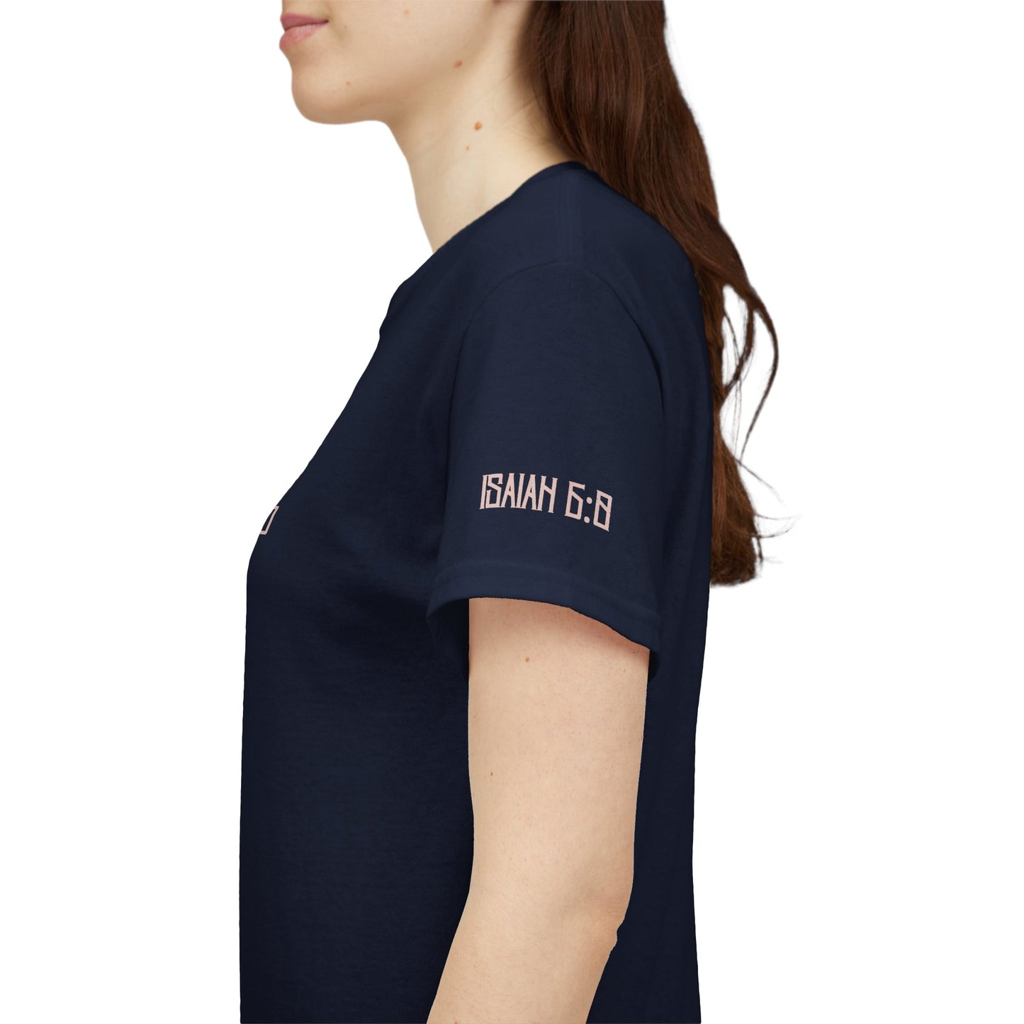 Here I Am Lord Christian T-Shirt | Send Me Back Print Faith Apparel