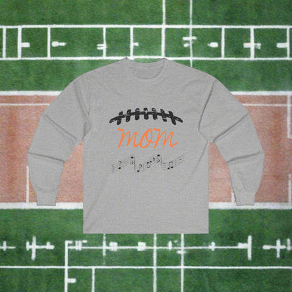 Football Mom Long Sleeve Tee - Perfect Gift for Sports Moms, Game Day, Casual Wear, Holiday Gift, Trendy Apparel