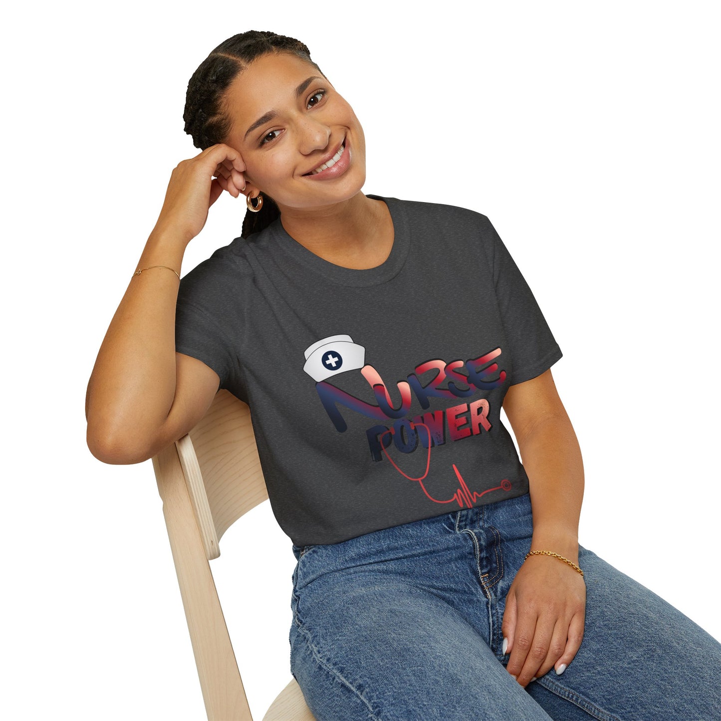 Nurse Power T‑Shirt – Nursing Appreciation Shirt, Nurses Week 2026 Tee, RN LPN CNA Gift, Nurse Life Top