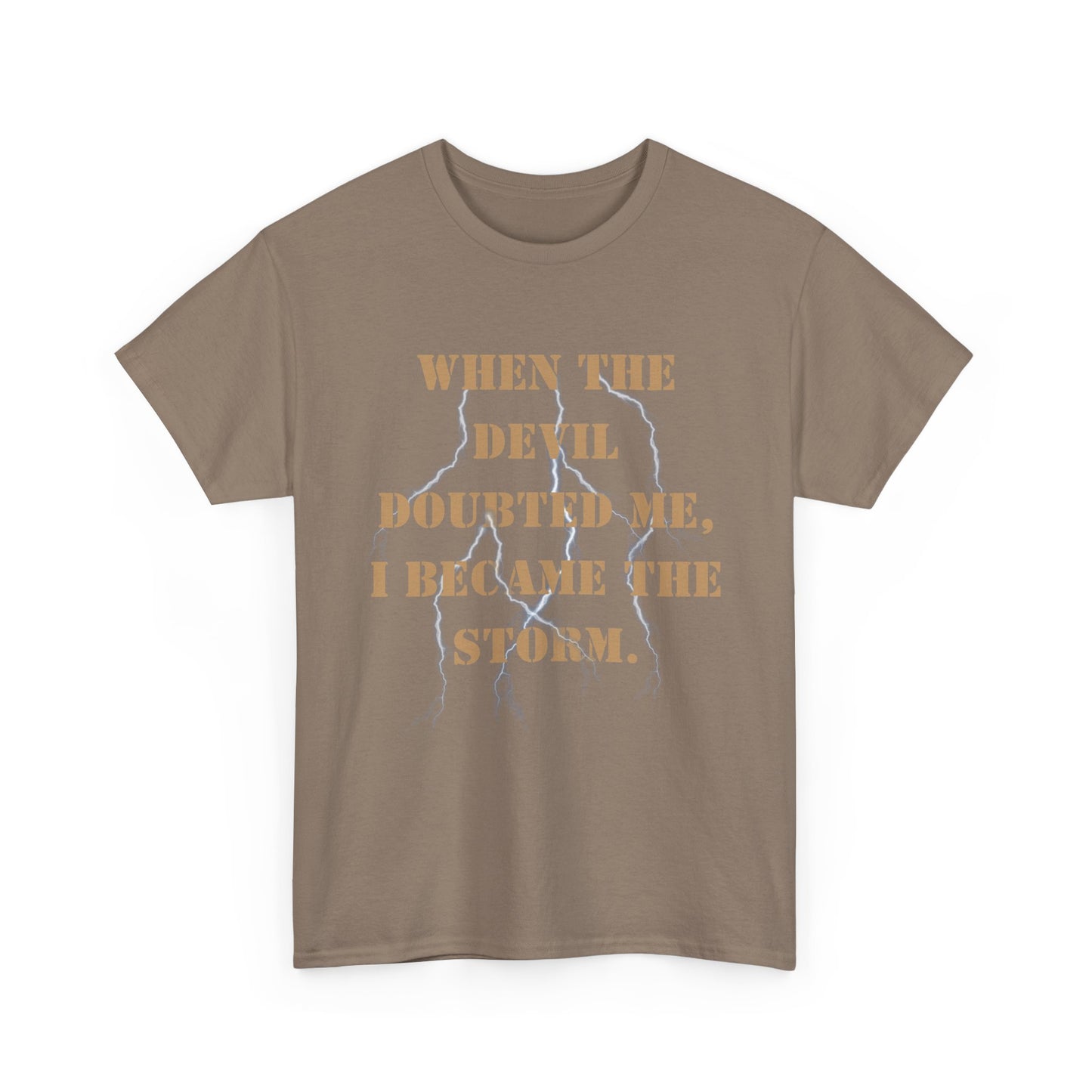 Desert Storm Series Army Veteran T-Shirt – “I Became the Storm”  Desert Storm Edition