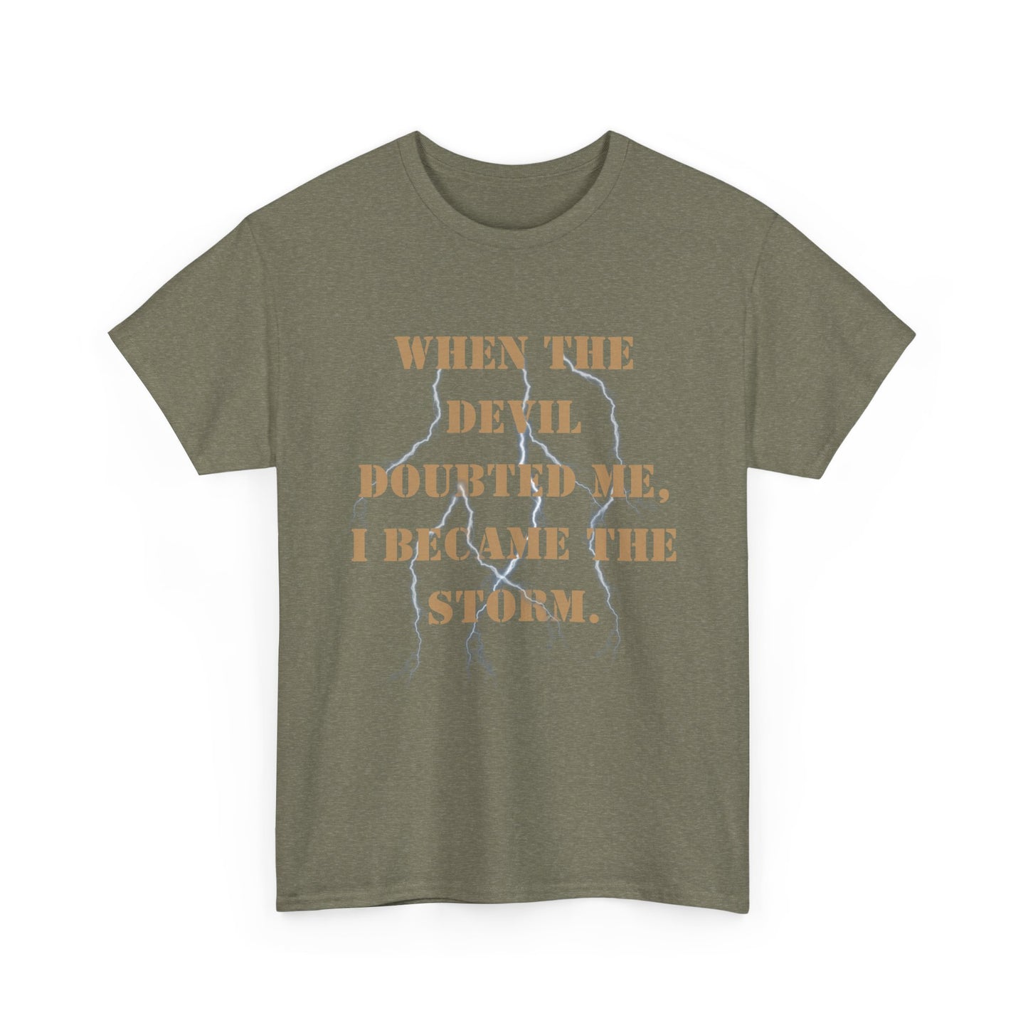Desert Storm Series Marine Veteran T-Shirt – “I Became the Storm”  Desert Storm Honor Tee