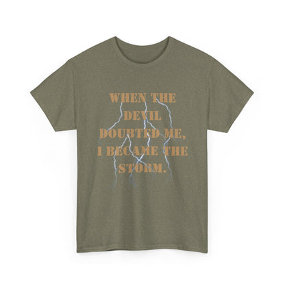 Desert Storm Series Marine Veteran T-Shirt – “I Became the Storm”  Desert Storm Honor Tee