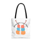 Crochet Lover's Tote Bag, Yarn Project Bag, Knitting Gift, Craft Tote, Cute Yarn Bags, Yarn Storage for Crafters