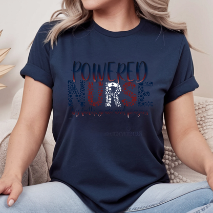 Powered Nurse Power Shirt – Nurses Week 2026 Shirt, RN LPN CNA Gift