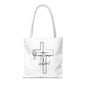 Christian tote bag, Inspirational quote bag, Religious gift, Multi-size tote bag, Christian accessories