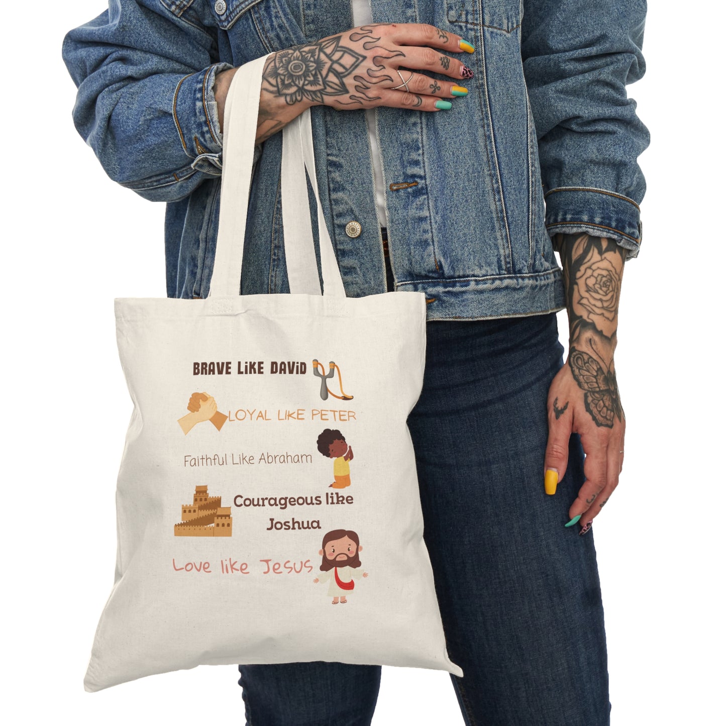 Pew Partners Kids Christian Tote Bag | Bible Study & Church Canvas Bag