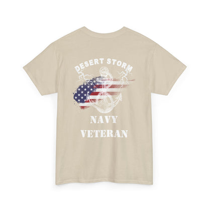 Storm Series Navy Veteran T-Shirt – “I Became the Storm”  Desert Storm Tribute