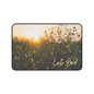 Let God Sunflower Desk Mat – Faith-Inspired Workspace