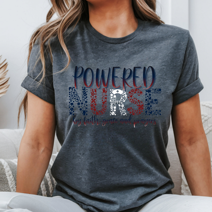 Powered Nurse Power Shirt – Nurses Week 2026 Shirt, RN LPN CNA Gift