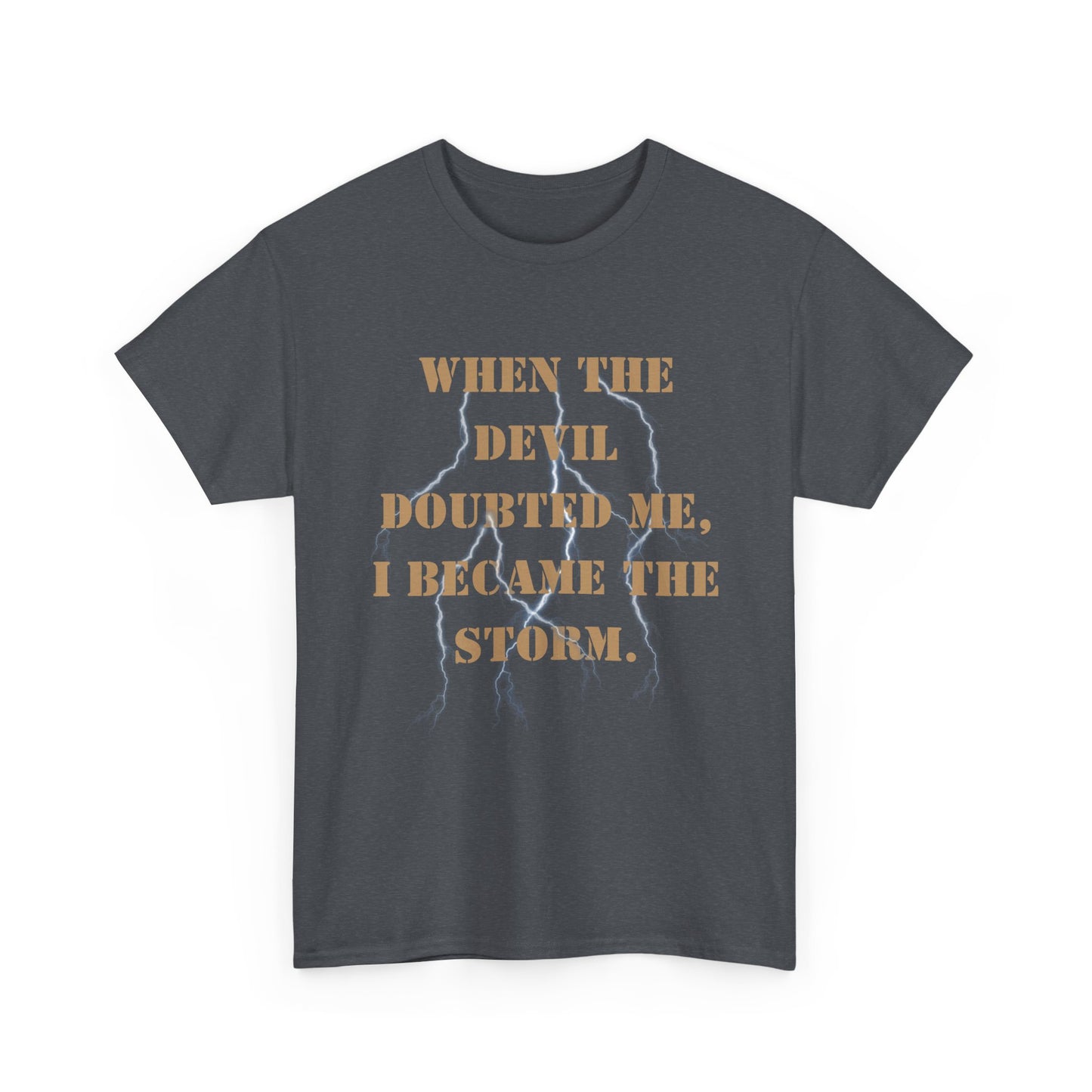 Desert Storm Series Marine Veteran T-Shirt – “I Became the Storm”  Desert Storm Honor Tee