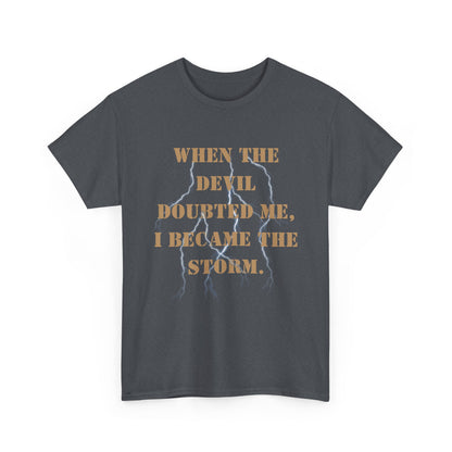 Desert Storm Series Marine Veteran T-Shirt – “I Became the Storm”  Desert Storm Honor Tee