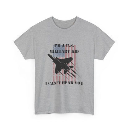 Military Kid Tee, Unisex Cotton T-Shirt, USA Proud Shirt, Gift for Military Families, Patriotic Wear, Comfortable Everyday Wear