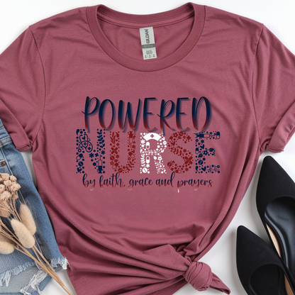 Powered Nurse Power Shirt – Nurses Week 2026 Shirt, RN LPN CNA Gift