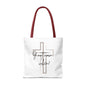 Christian tote bag, Inspirational quote bag, Religious gift, Multi-size tote bag, Christian accessories