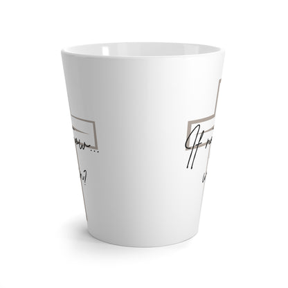 Inspirational Latte Mug - Faith-Themed Quote Coffee Cup, Christian Gift, Morning Motivation, Home Decor, Religious Encouragement