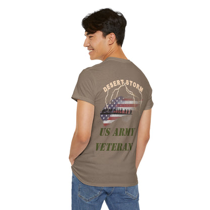 Desert Storm Series Army Veteran T-Shirt – “I Became the Storm”  Desert Storm Edition