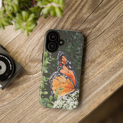 Renewed in Grace-Butterfly iPhone 16 Case, Nature Lover's Gift, Tough Cases for Protection, Stylish Phone Accessories, Unique Floral Design