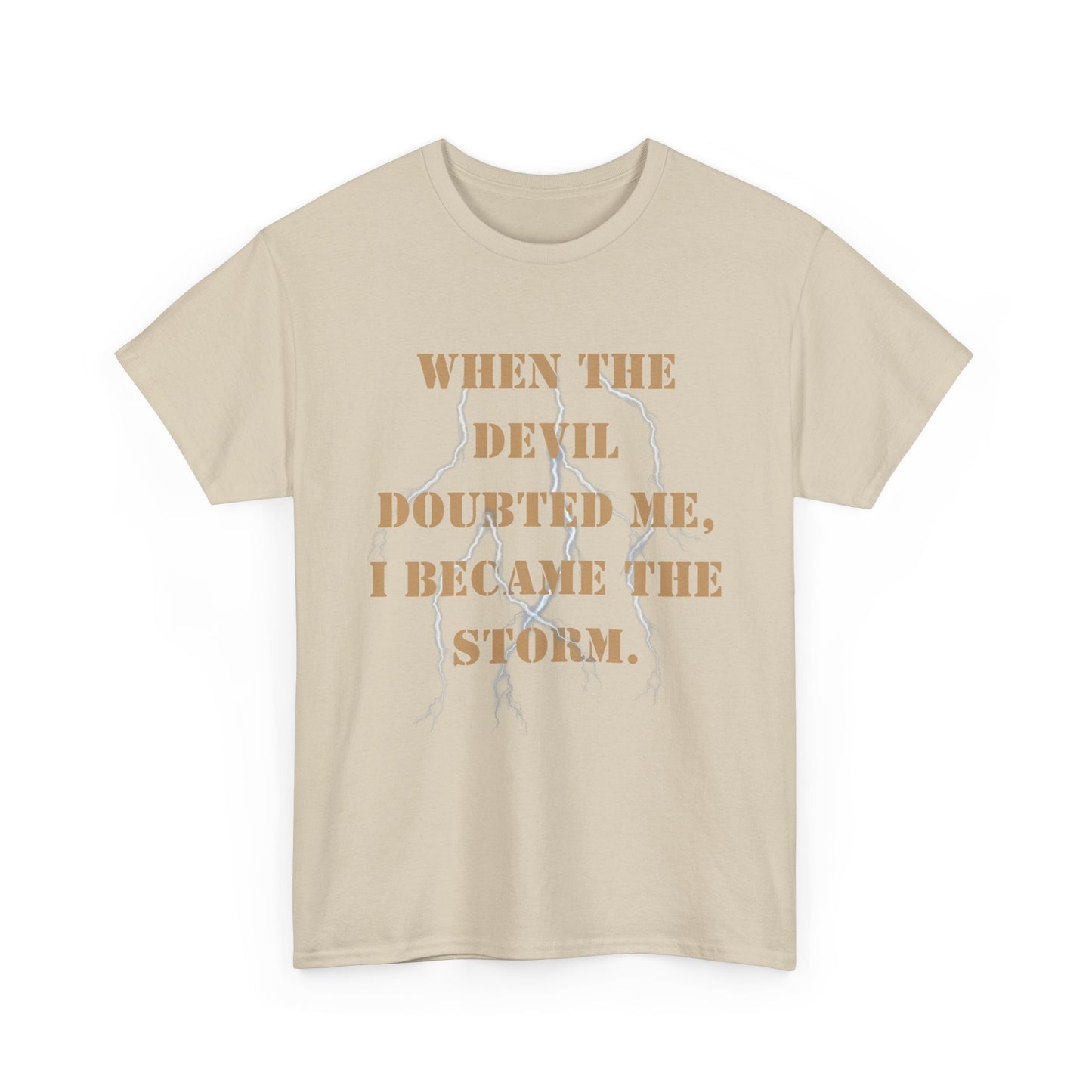 Storm Series Navy Veteran T-Shirt – “I Became the Storm”  Desert Storm Tribute