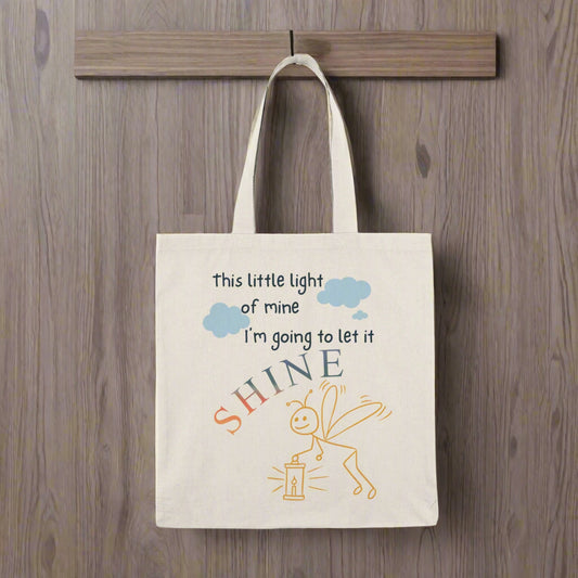 Light of Mine Pew Partner- Inspirational Natural Tote Bag
