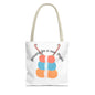 Crochet Lover's Tote Bag, Yarn Project Bag, Knitting Gift, Craft Tote, Cute Yarn Bags, Yarn Storage for Crafters