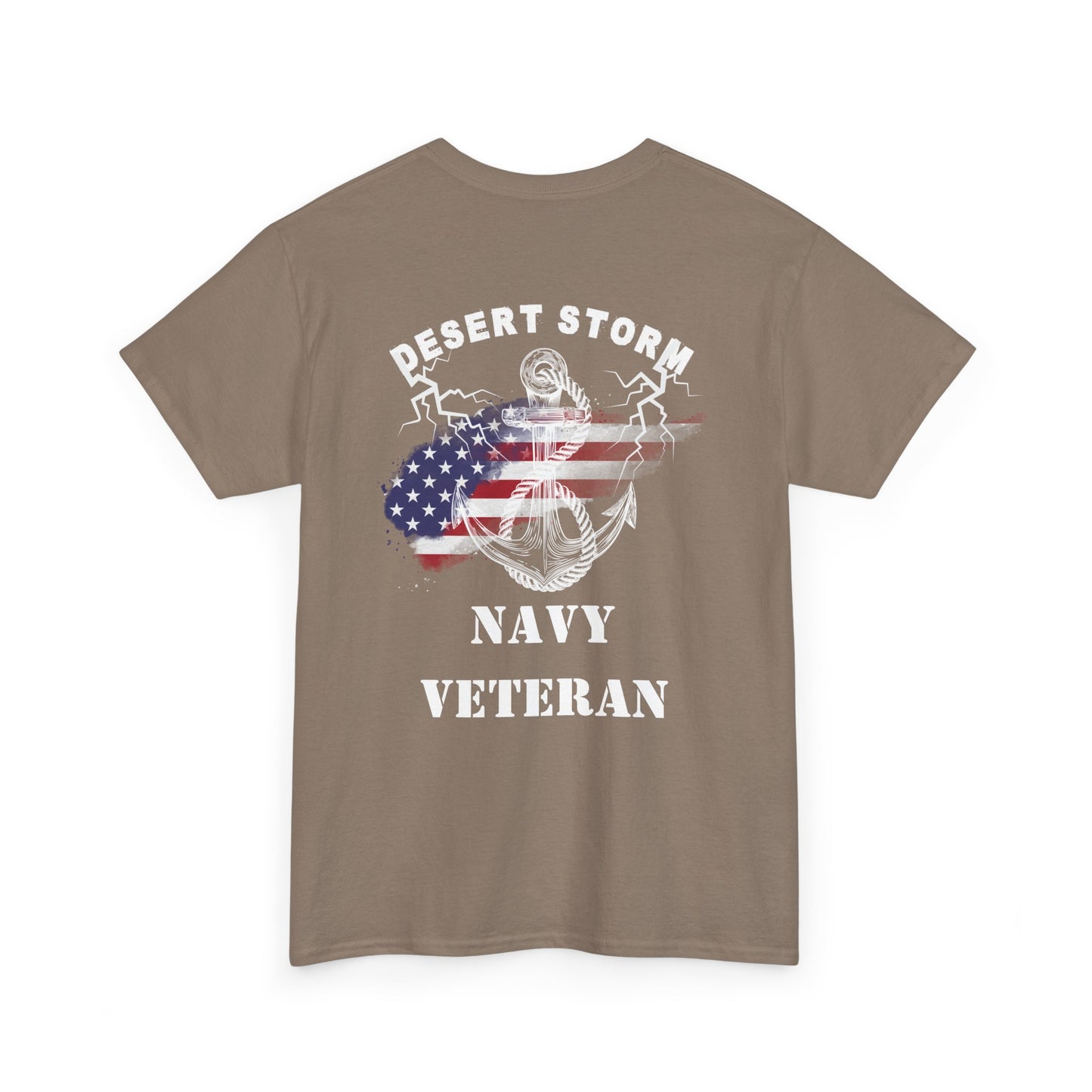 Storm Series Navy Veteran T-Shirt – “I Became the Storm”  Desert Storm Tribute