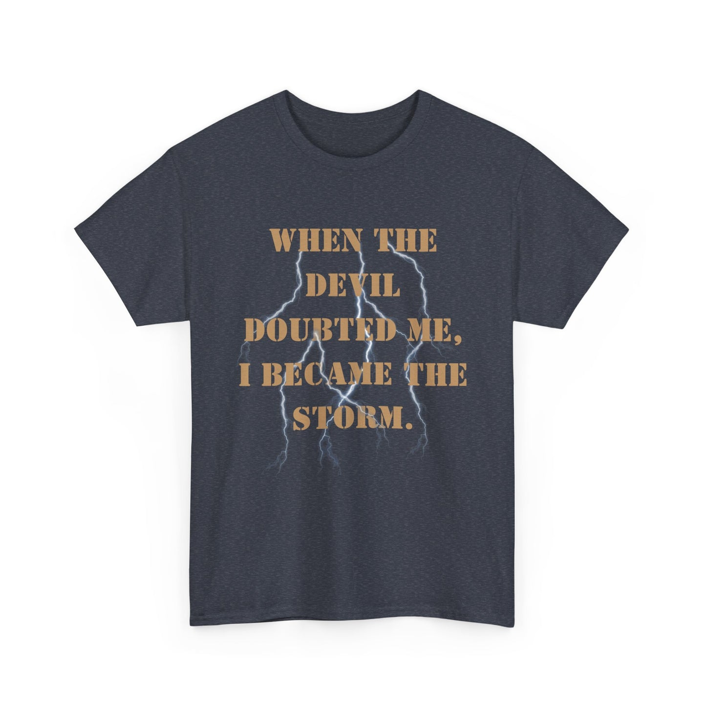 Storm Series Navy Veteran T-Shirt – “I Became the Storm”  Desert Storm Tribute