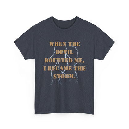 Storm Series Navy Veteran T-Shirt – “I Became the Storm”  Desert Storm Tribute