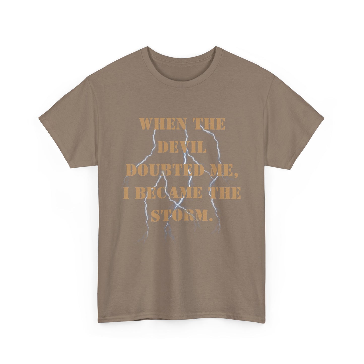 Storm Series Navy Veteran T-Shirt – “I Became the Storm”  Desert Storm Tribute