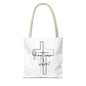 Christian tote bag, Inspirational quote bag, Religious gift, Multi-size tote bag, Christian accessories