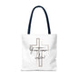 Christian tote bag, Inspirational quote bag, Religious gift, Multi-size tote bag, Christian accessories