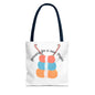 Crochet Lover's Tote Bag, Yarn Project Bag, Knitting Gift, Craft Tote, Cute Yarn Bags, Yarn Storage for Crafters