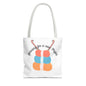 Crochet Lover's Tote Bag, Yarn Project Bag, Knitting Gift, Craft Tote, Cute Yarn Bags, Yarn Storage for Crafters