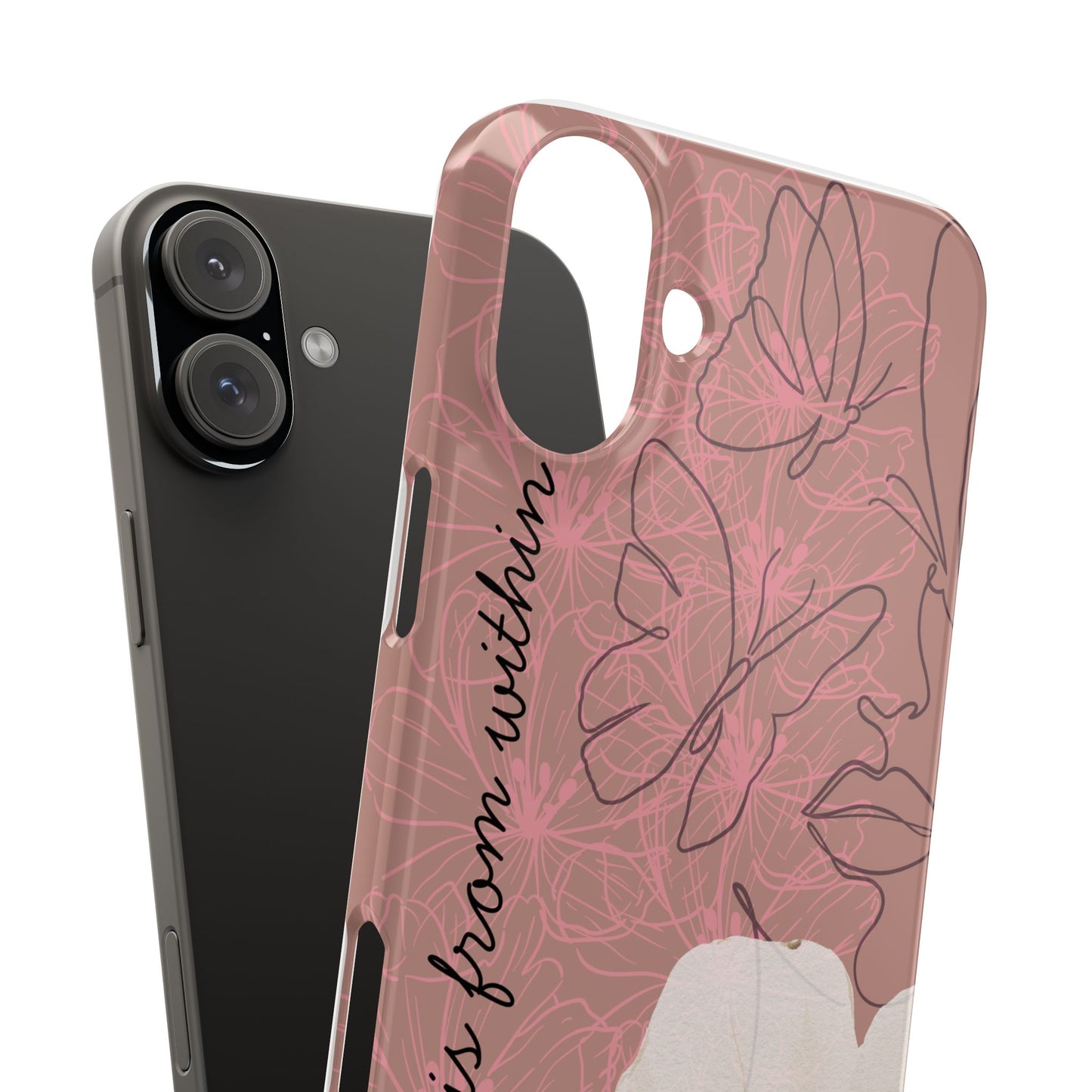Beauty is from Within, Slim Phone Case, Floral Design, Gift for Her, Cute Phone Accessories, Mother’s Day [...]