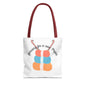 Crochet Lover's Tote Bag, Yarn Project Bag, Knitting Gift, Craft Tote, Cute Yarn Bags, Yarn Storage for Crafters