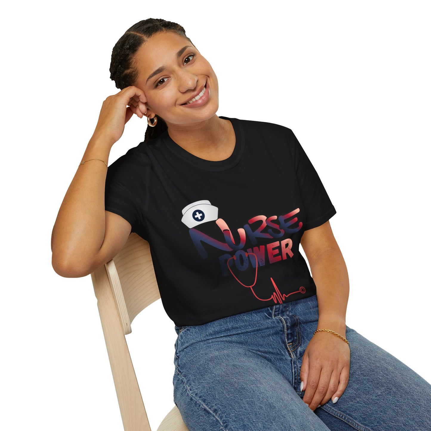 Nurse Power T‑Shirt – Nursing Appreciation Shirt, Nurses Week 2026 Tee, RN LPN CNA Gift, Nurse Life Top